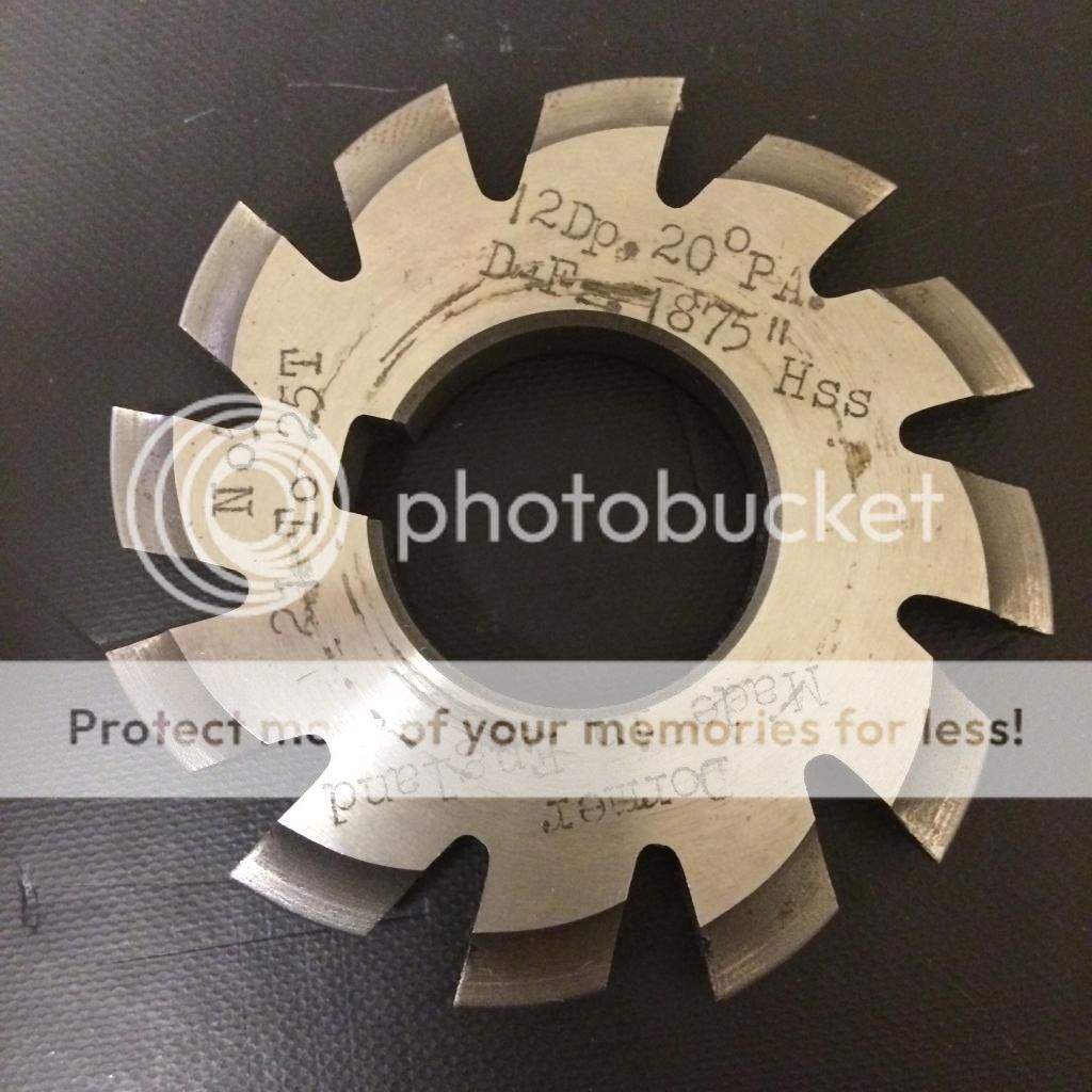 Question on depth of cut with involute gear cutter